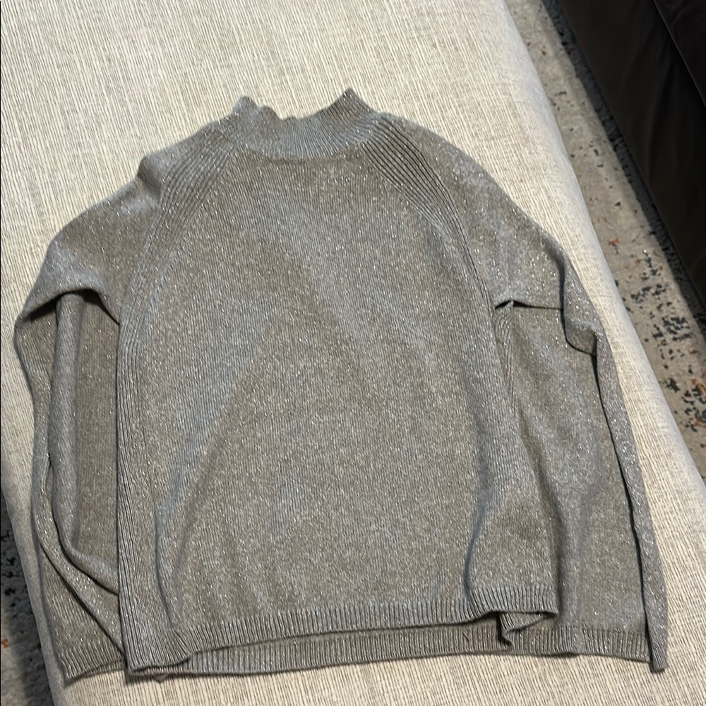 Chico's Silver Knit Top
